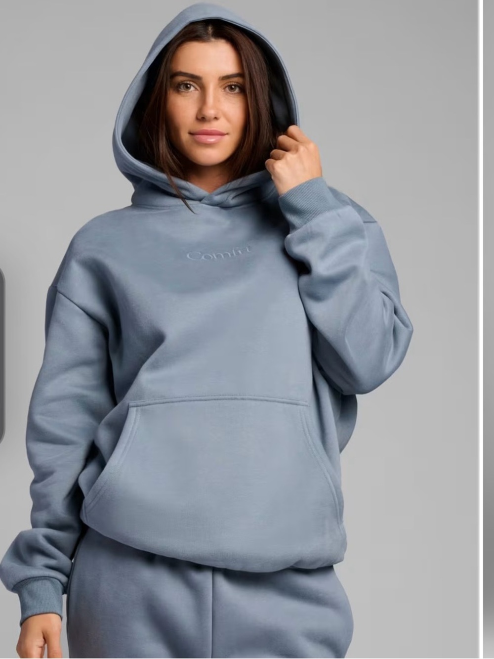 Women's Oversized Hoodie in Sky  - Comfrt Fit Signature Hoodie
